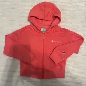 Champion Kids Bright Coral Zip-Up Hoodie